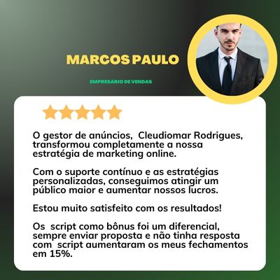 depoimento de cliente gestão de tráfego